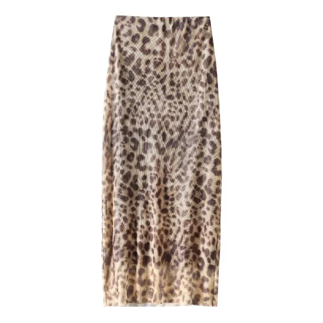 Women's Fashion Animal Print Silk Net Tube Top 1212 Skirt - Shop at LoveMi