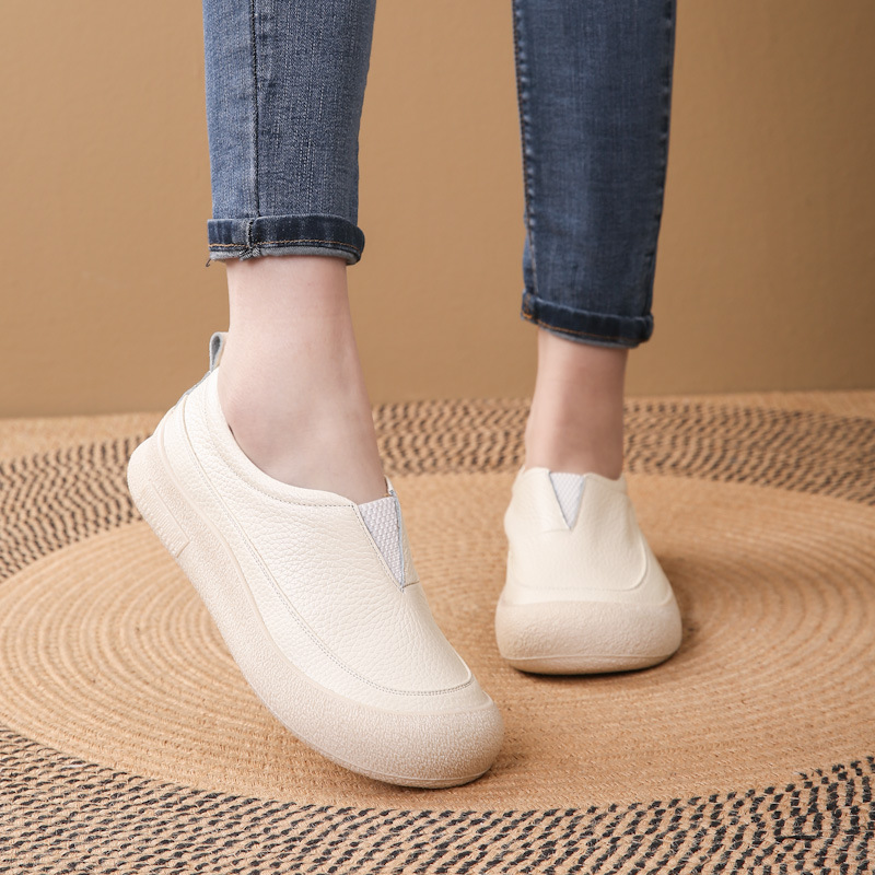 Faux Leather Slip-On Loafers