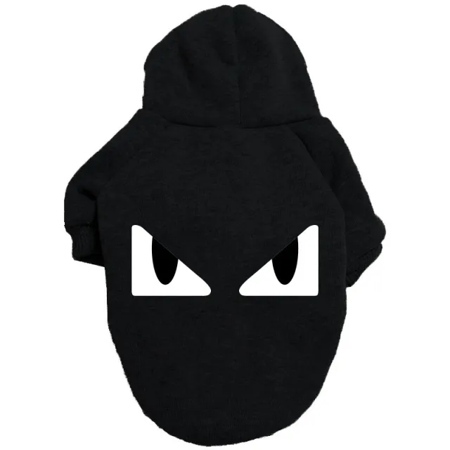 Pet Clothes Sweater Outdoor Hoodie Golden Retriever Labrador Black - Shop at LoveMi