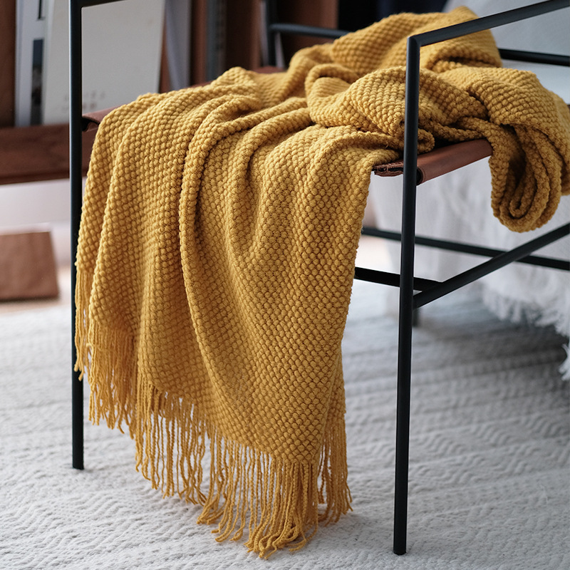 Thick Knitted Casual Sofa Blanket