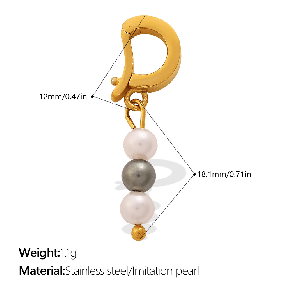 Stainless Steel Pearl Pendant, picture 6 of 12