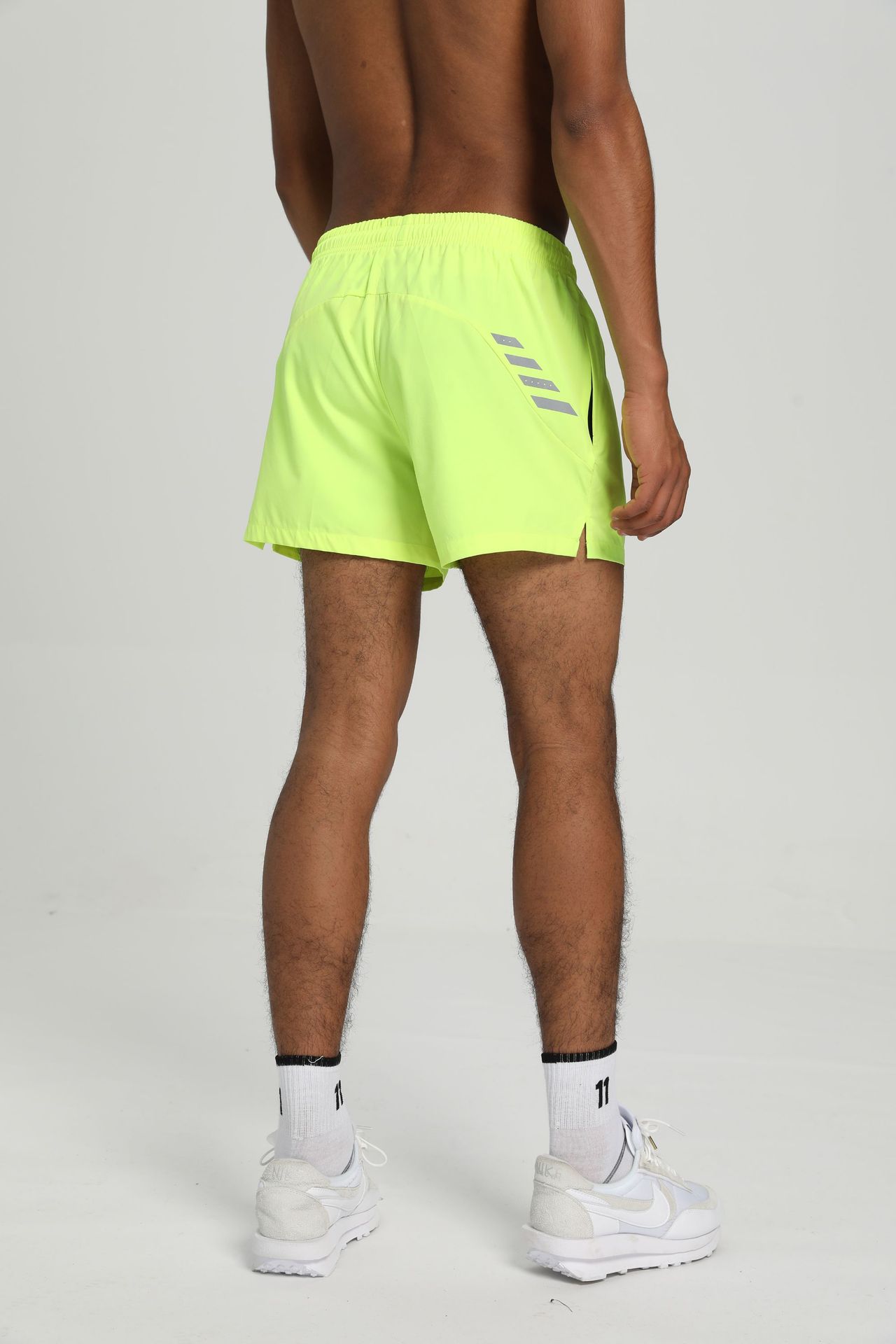 Summer Marathon Running Exercise Elastic Quick-drying Three-point Sports Shorts Men