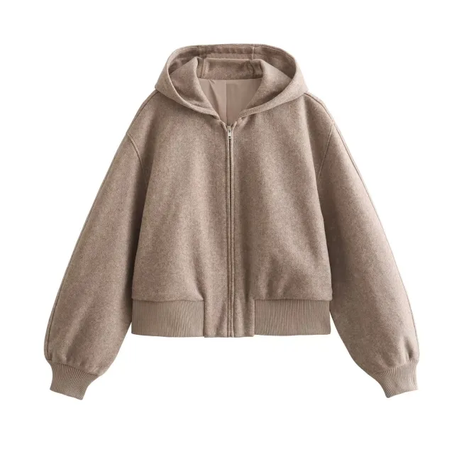 Autumn European And American Style Soft Short Pilot Hooded Jacket - Shop at LoveMi