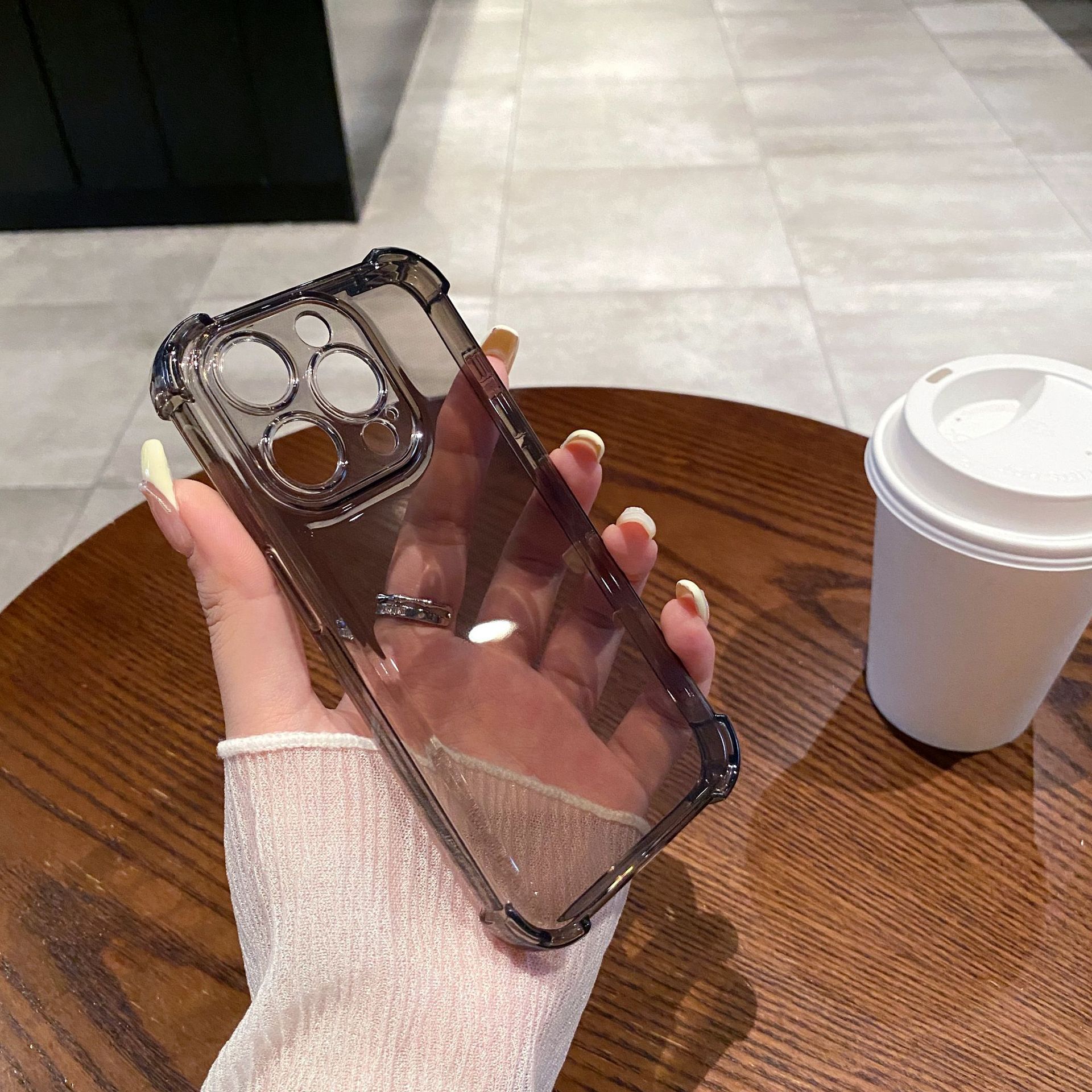 Applicable Transparent Mobile Phone Four-corner Drop-resistant Space Shell - Image 3