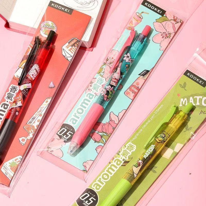 Cute Japanese-style Quick-drying Click-action Ballpoint Pen With A Pleasant Scent