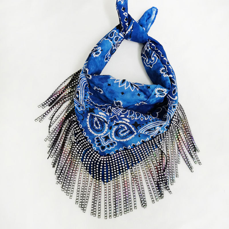 Scarf Accessories Shiny Plastic Rhinestone Color Scarf - Image 5