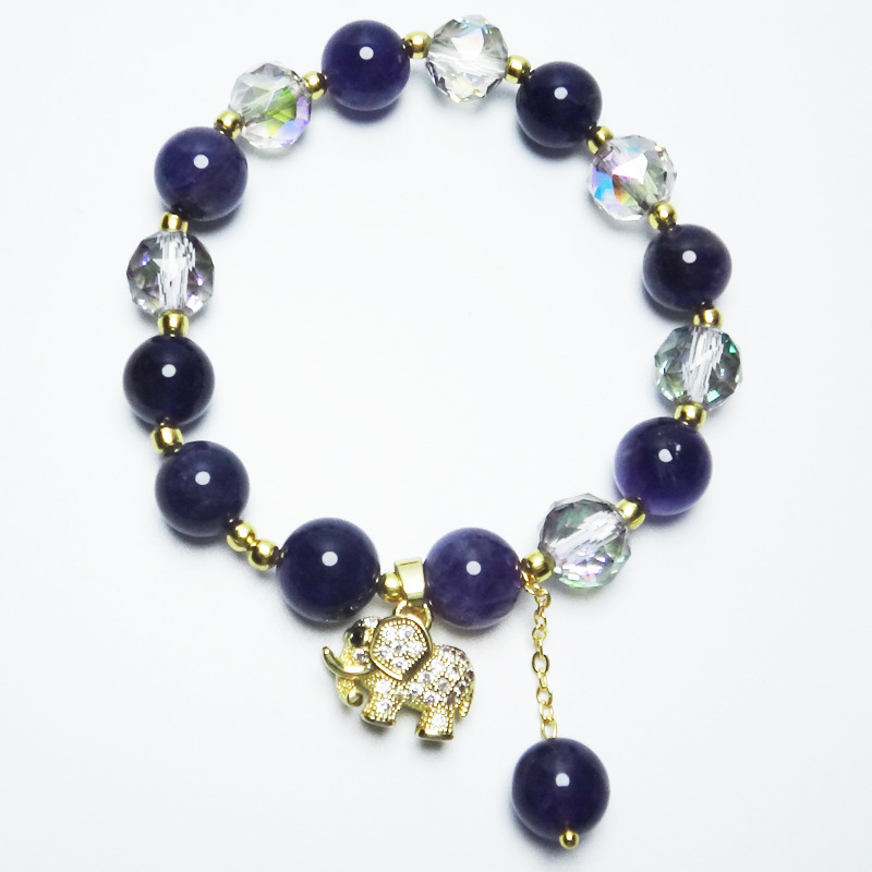 Women's Fashion Personalized Natural Amethyst Bracelet