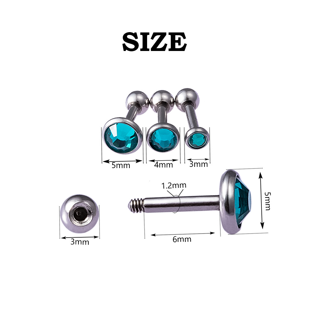 Simple Korean Style Bottoming Drill Stainless Steel Studs 345mm Set Of Three