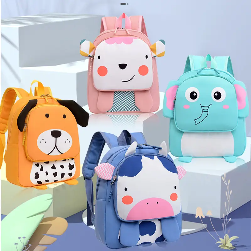 Kindergarten Fashion Burden Alleviation Backpack Cute Animal