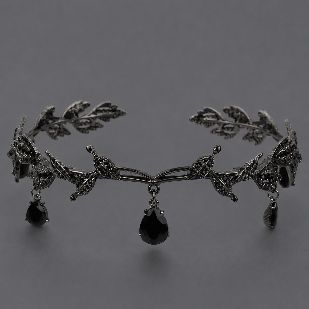 Dark High-end Alloy Rhinestone Crownstylish Headpiece — foto 20
