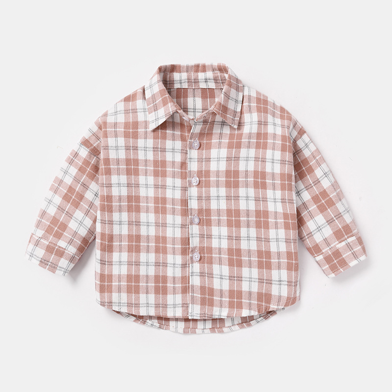Fashion Men's Spring And Autumn Lattice Shirt
