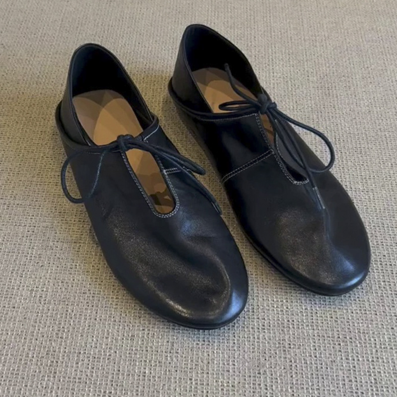 Leather Round-Toe Flats, picture 4 of 4