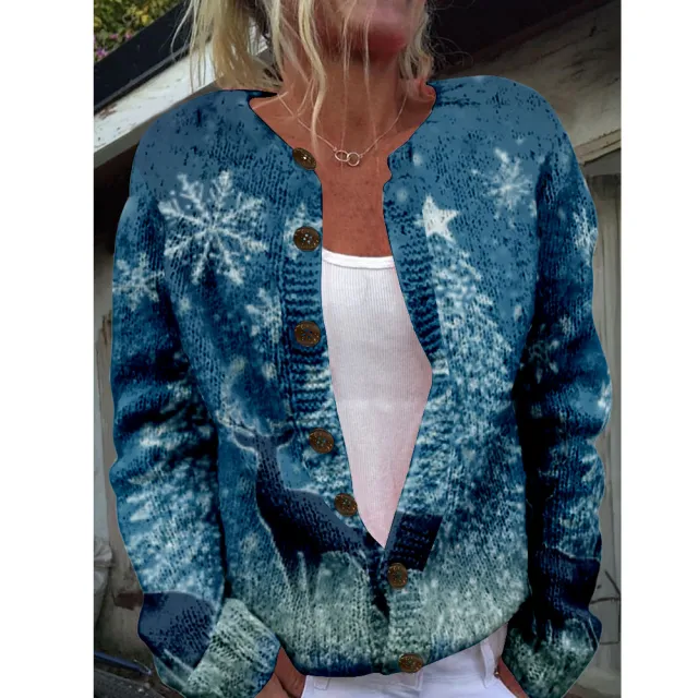 Women's Sweater Animal Elements Floral Cardigan Style 11 - Shop at LoveMi