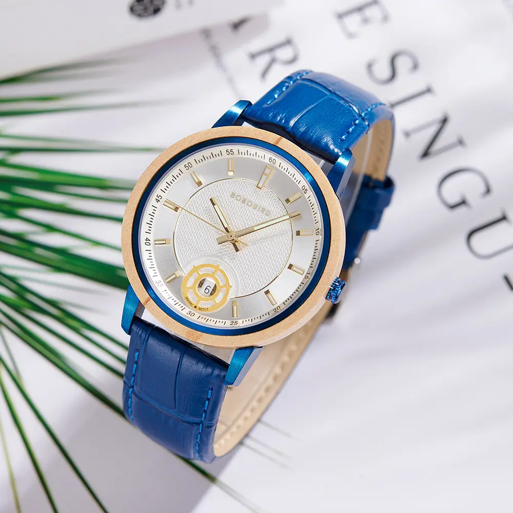 Natural Wooden Men's Watch - Vintage Minimalist