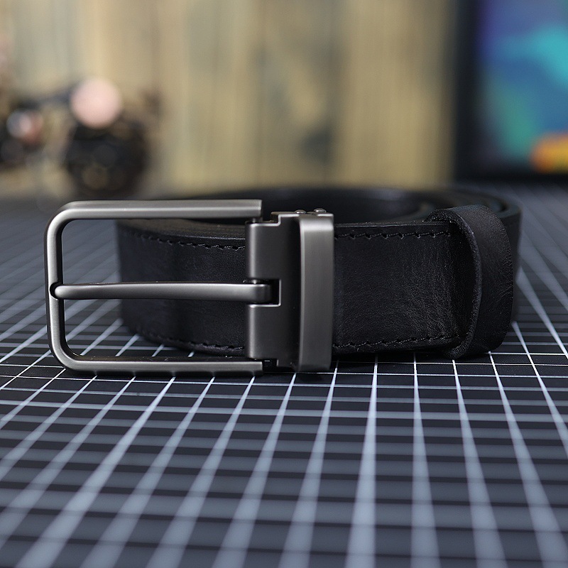 Men's Vintage Genuine Leather Belt With Pin Buckle 19 5fda762e 121a 48fe b040 8f4468ade025