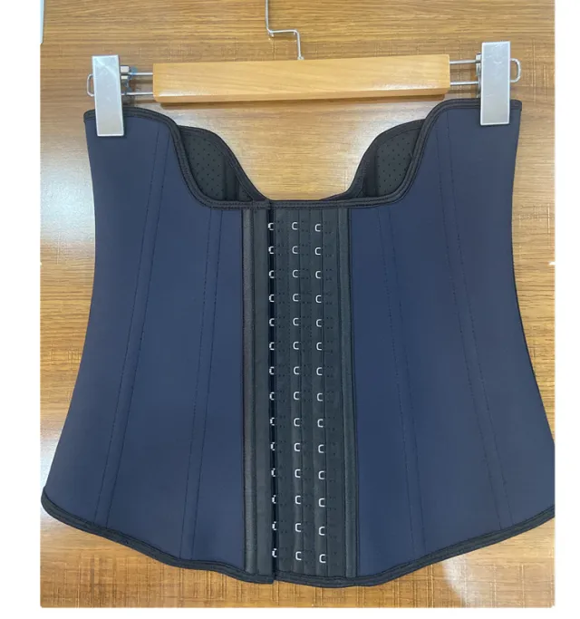 New Rubber Steel Rib Shapewear Belly Band Dark Blue Blue - Shop at LoveMi