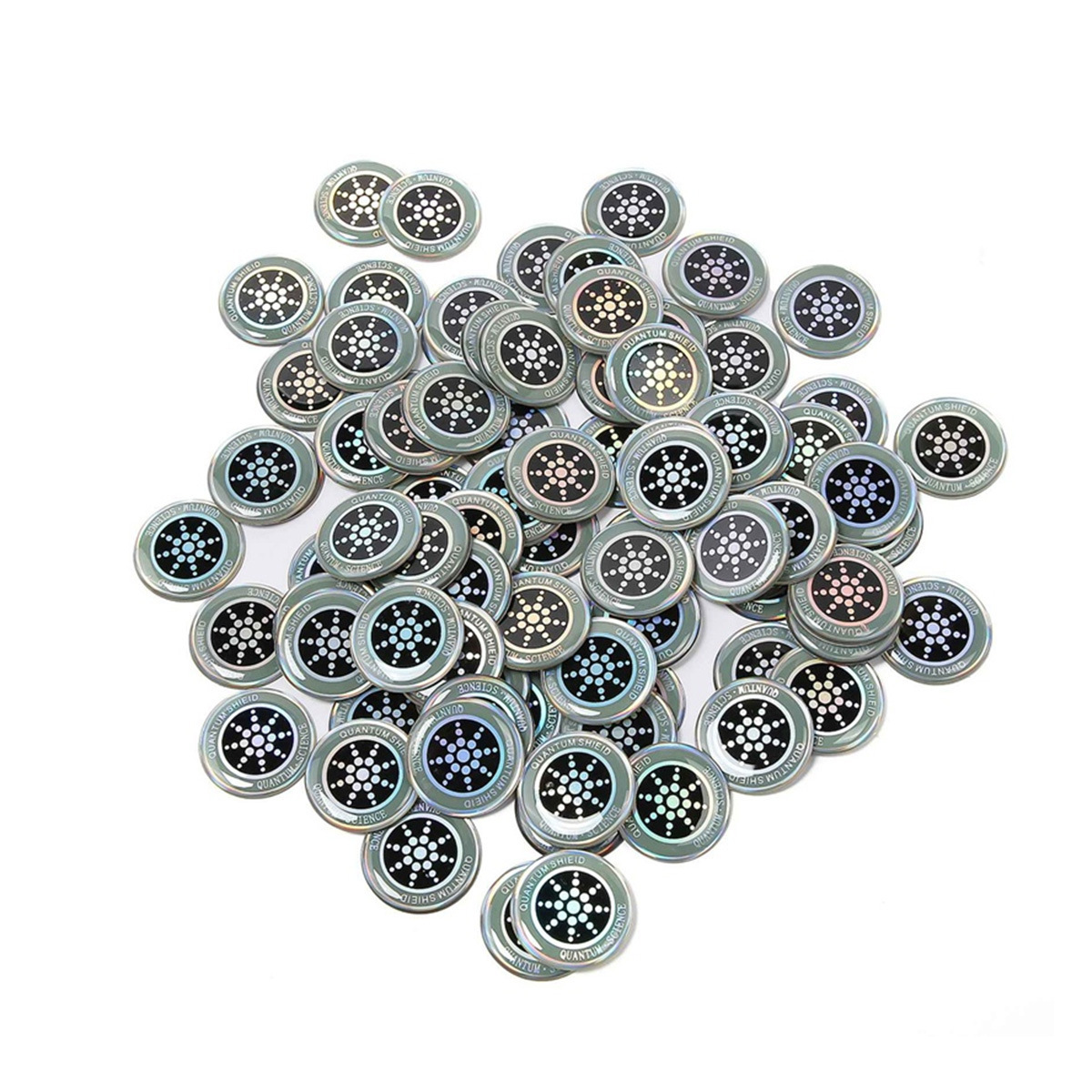 Negative Ion Shield 6pcs 5G Version Radiation-Proof Protective Sticker For Mobile Phones