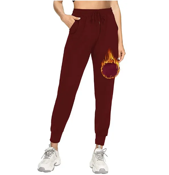 Cashmere Lining Leisure Sports Pocket Yoga Pants Dark Gray - Shop at LoveMi