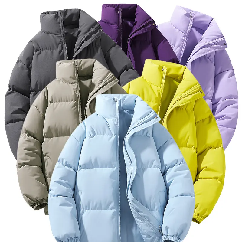 Cotton-padded Coat Stand Collar Jacket Couple Wear Warm