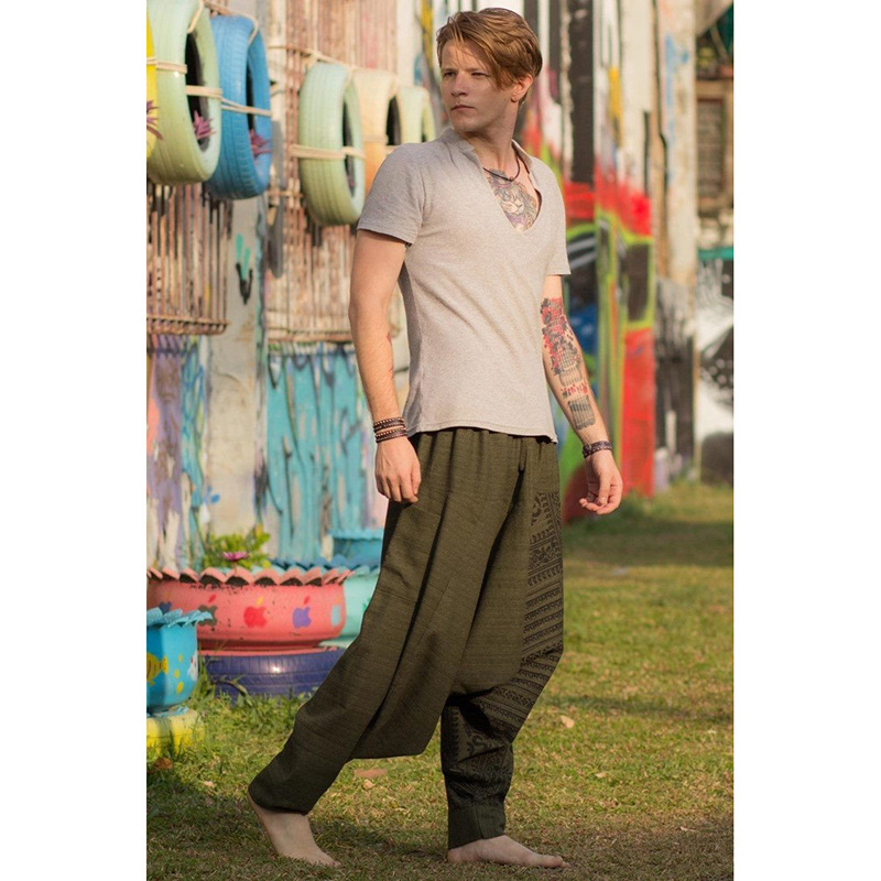 Title 4, Autumn loose style casual pants with small feet