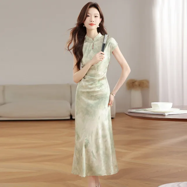 Women's Green Short Sleeve Dress Green - Shop at LoveMi