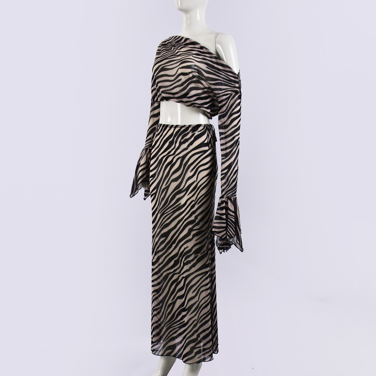 Off-Shoulder Bell Sleeve Top & Skirt 601c2016 2724 41b1 958a 8824513b5e0f