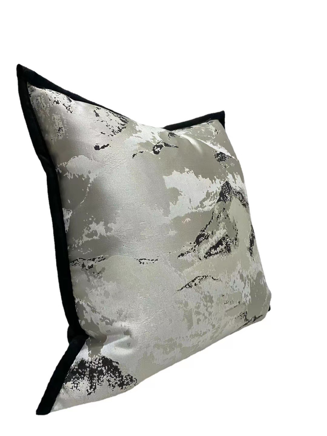 غطاء وسادة جلد منسوج بجاكار صيني حديث وبسيط