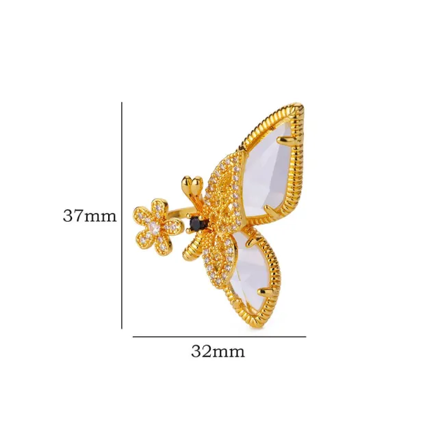 Fashionable Open end Light Luxury Niche Ring For Women G61265031 - Shop at LoveMi