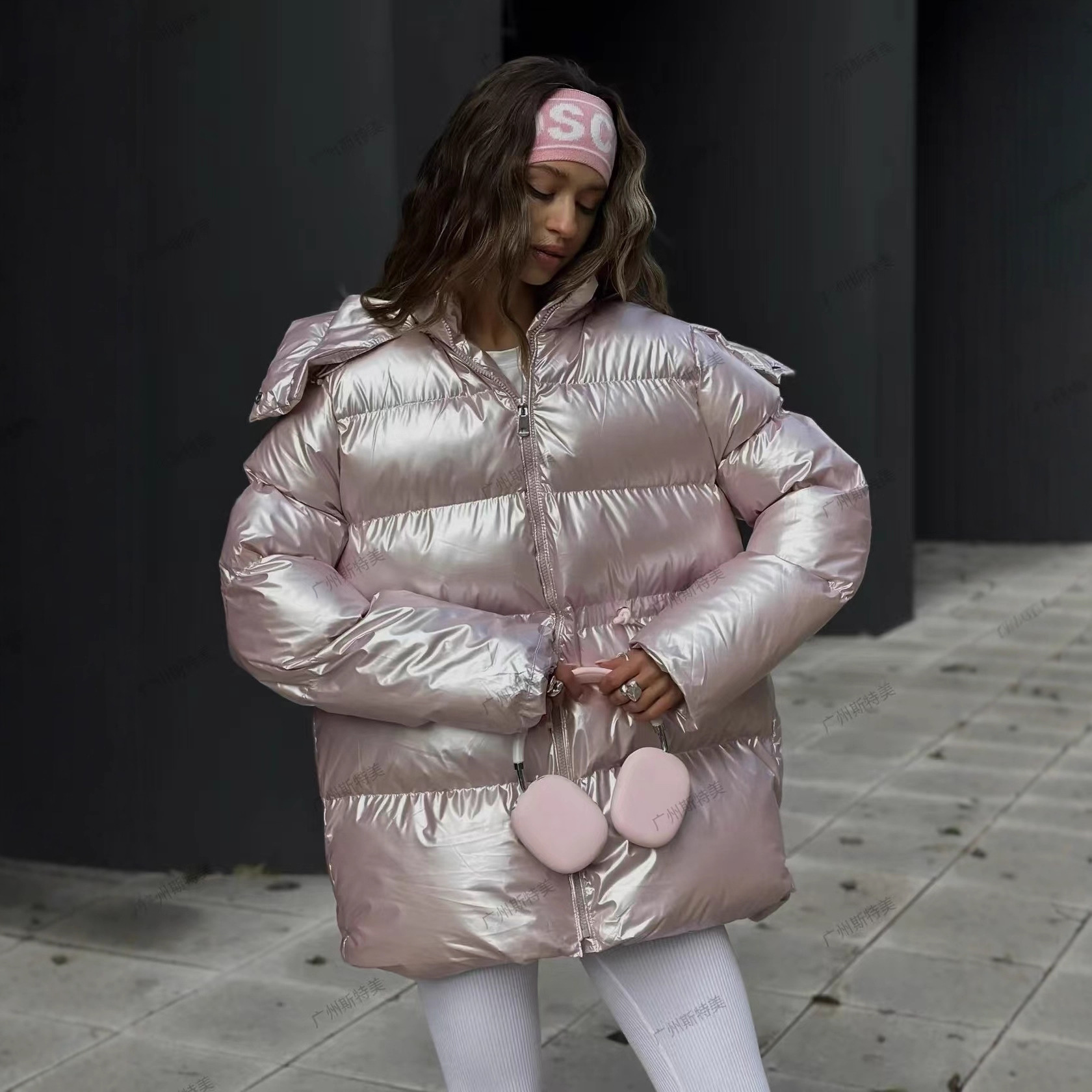 Womens Casual Loose-fitting Cotton Coat