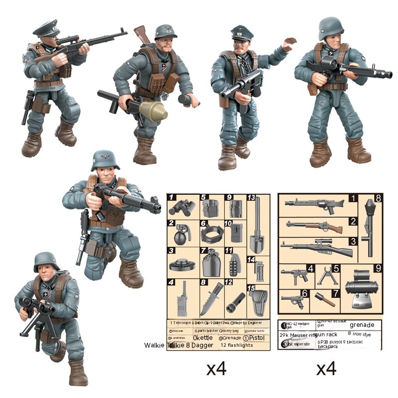 German Army 6 Doll Toy