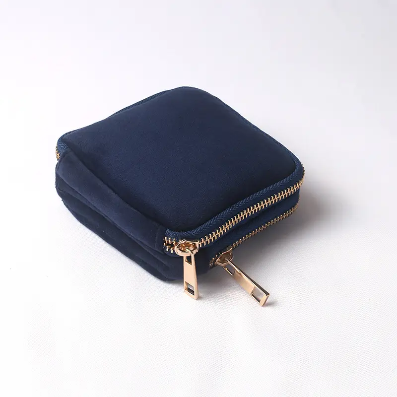 Jewelry Storage Bag Travel Portable Zippered Jewelry Pouch Handbag