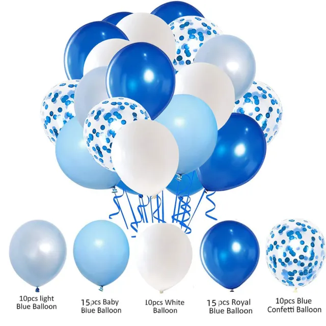 Latex Sequins Combination Balloon Beam Metal Blue Color - Shop at LoveMi