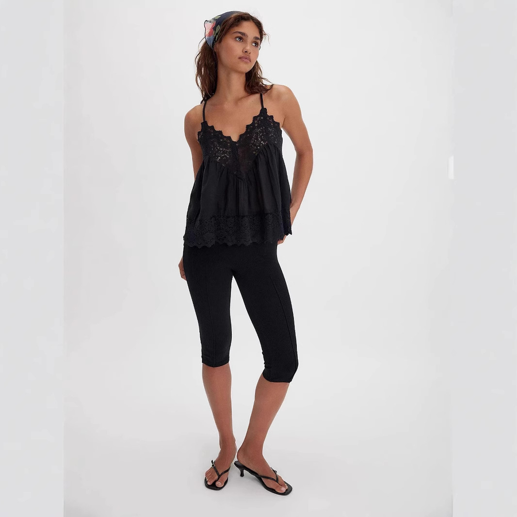 Women's Solid Color Versatile Lace Camisole Vest