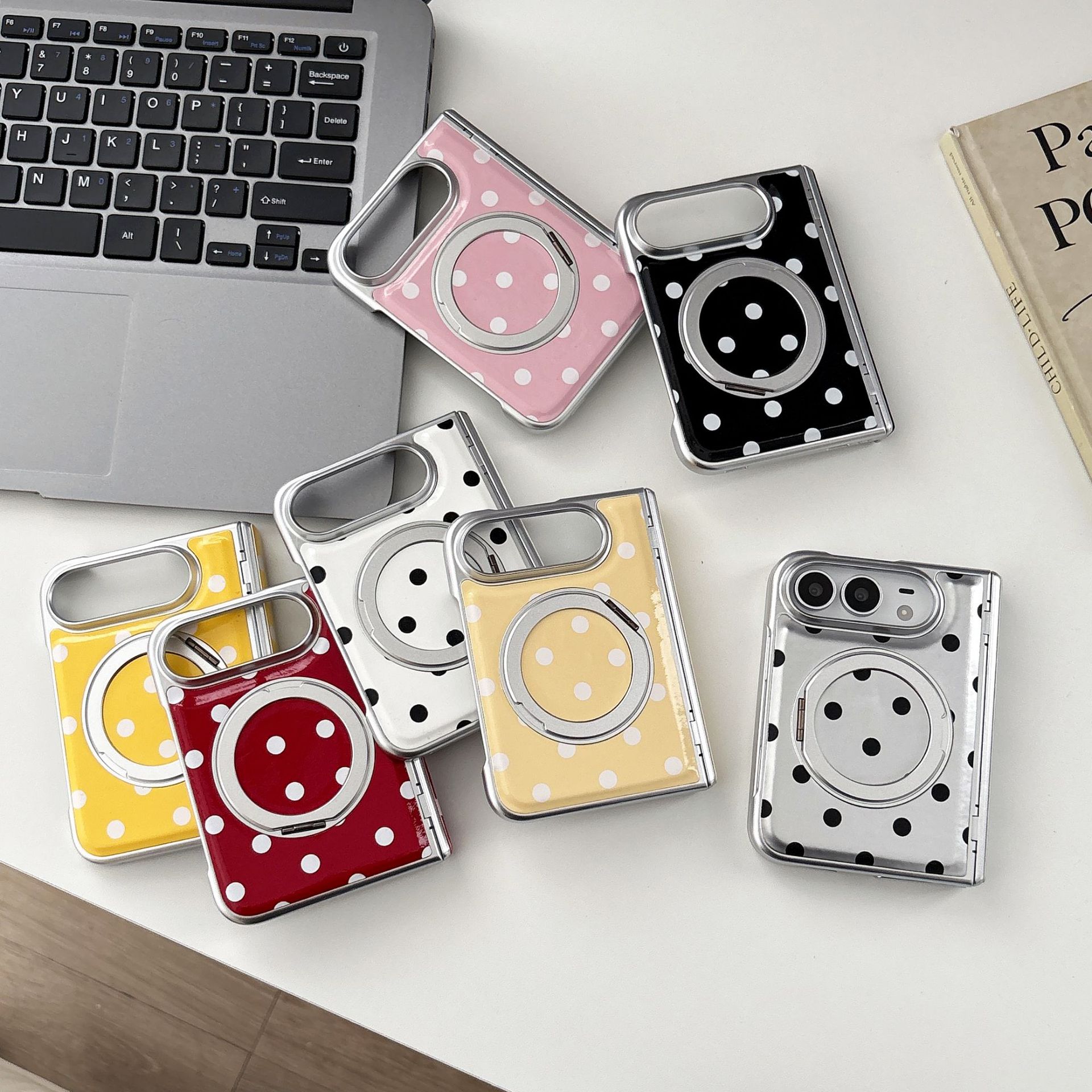 Funda protectora rotatoria lunares compatible plegable