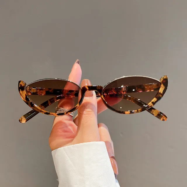 Cat Eye Sunglasses Women European And American Fashion Trending Leopard Print Frame Gradually - Shop at LoveMi