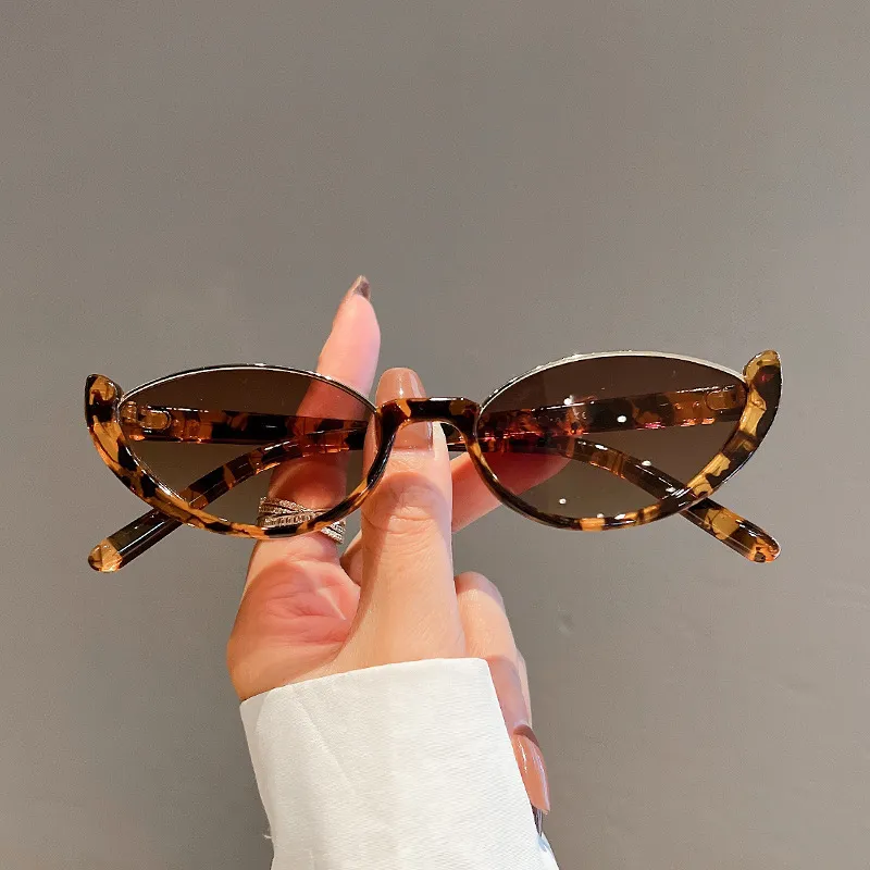 Cat Eye Sunglasses Women European And American Fashion Trending - Leopard Print Frame Gradually