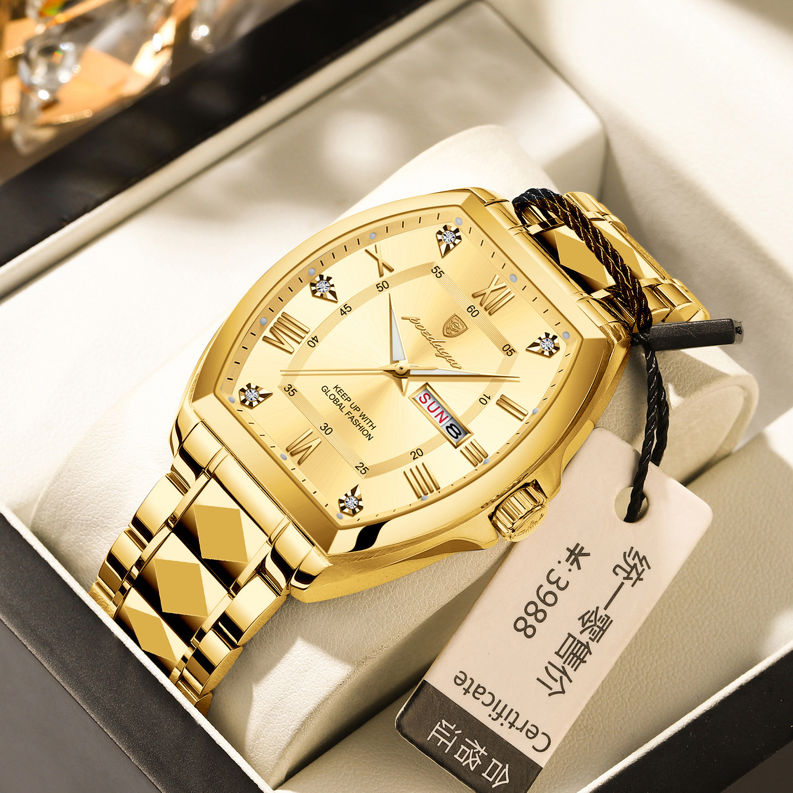 Waterproof Luminous Barrel-shaped Quartz Mens Watch 2