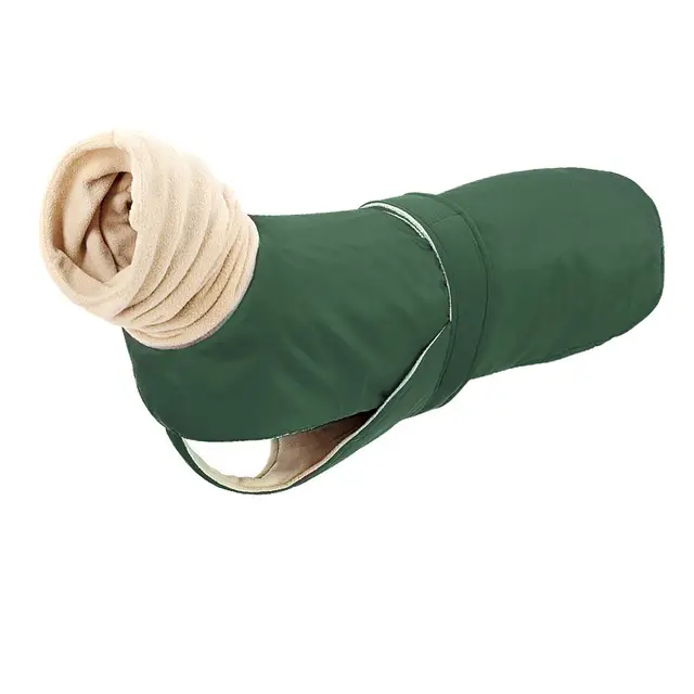 Thickened Long Neck Dog Coat with Velcro Closure for Winter