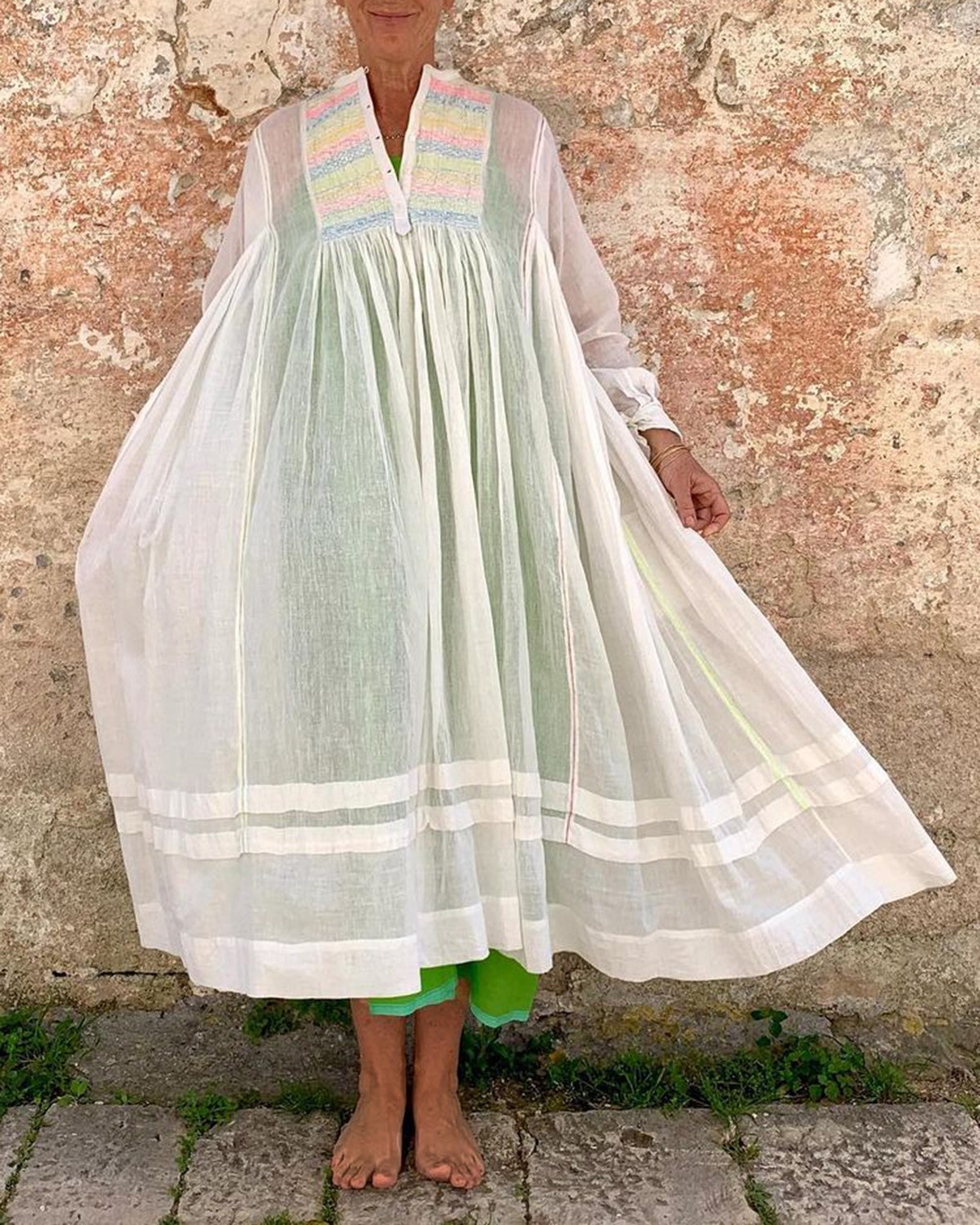 Womens Loose Fashionable Floral Dress With 3D Digital Print