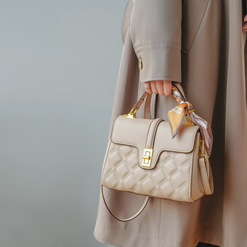 High-End Textured Large-Capacity Tote Crossbody Bag