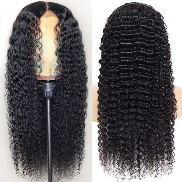 Front Lace Human Hair Wig Deep Wave Human Wigs 75Cm - Shop at LoveMi