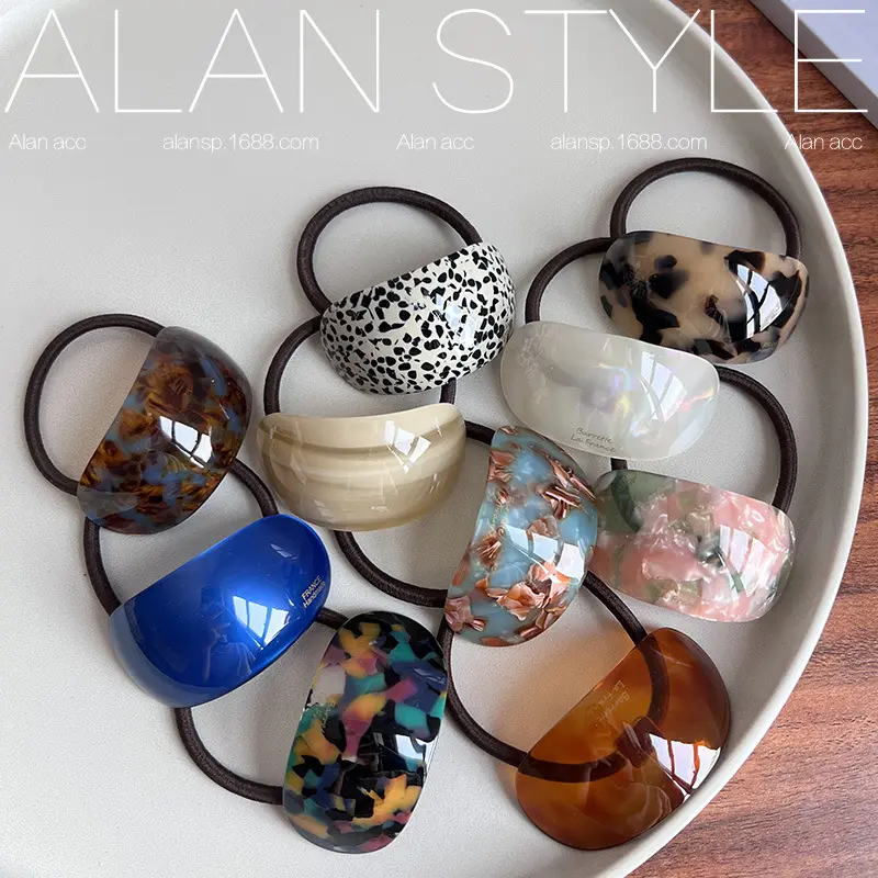Oval Acetate Hair Band Ins Online Influencer