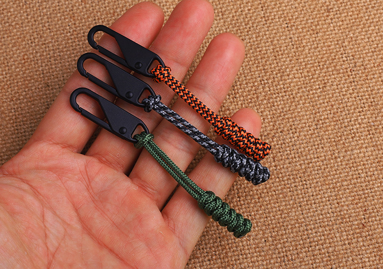 Title 4, Parachute Cord Woven Outdoor Bag Zipper Pull He...