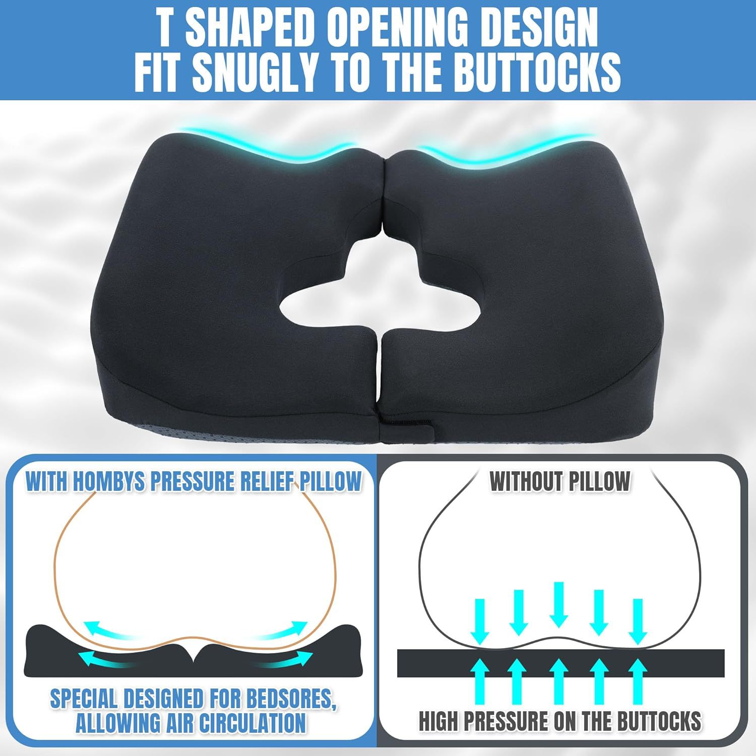 Stress-relief Pillow For Hip And Bed Pain