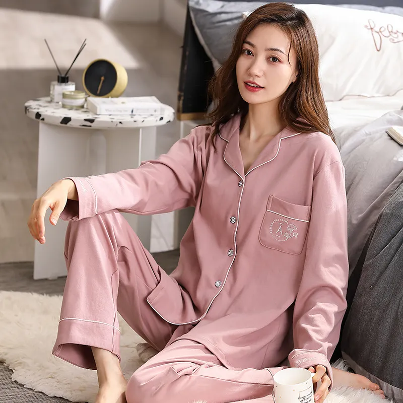 Women's Cotton Pajamas Can Be Worn Outside In Spring And Autumn - 231 Style-Xl