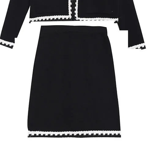 Spring And Autumn Two Piece Set Suit Temperament Women's Hip wrapped Skirt Slimming Skirt - Shop at LoveMi