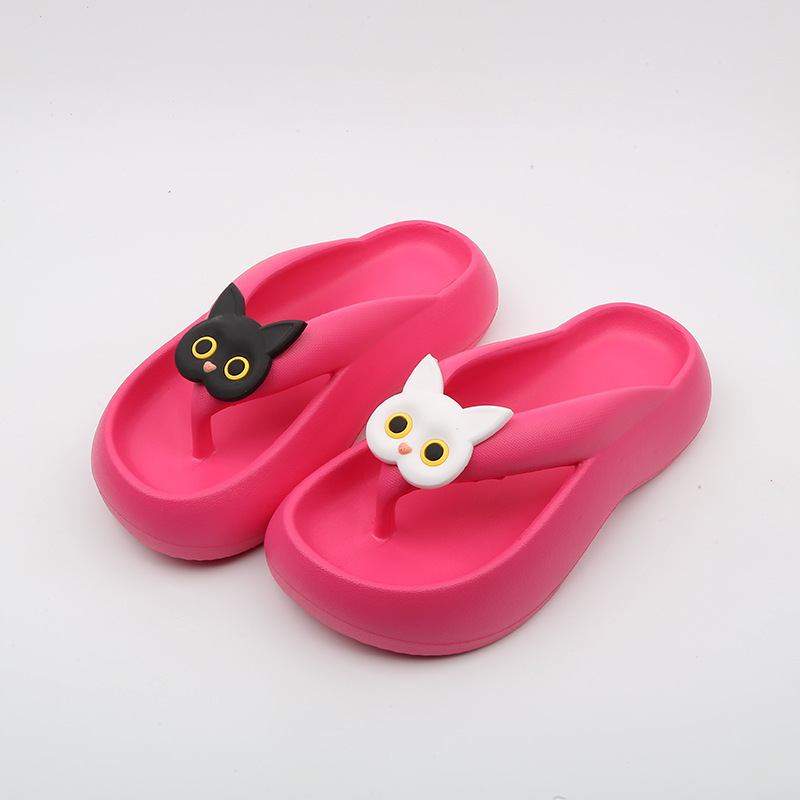 90062 Rose Red Black White Cat