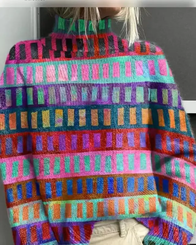 Christmas Abstract Print Casual Cardigan Coat Style4 - Shop at LoveMi