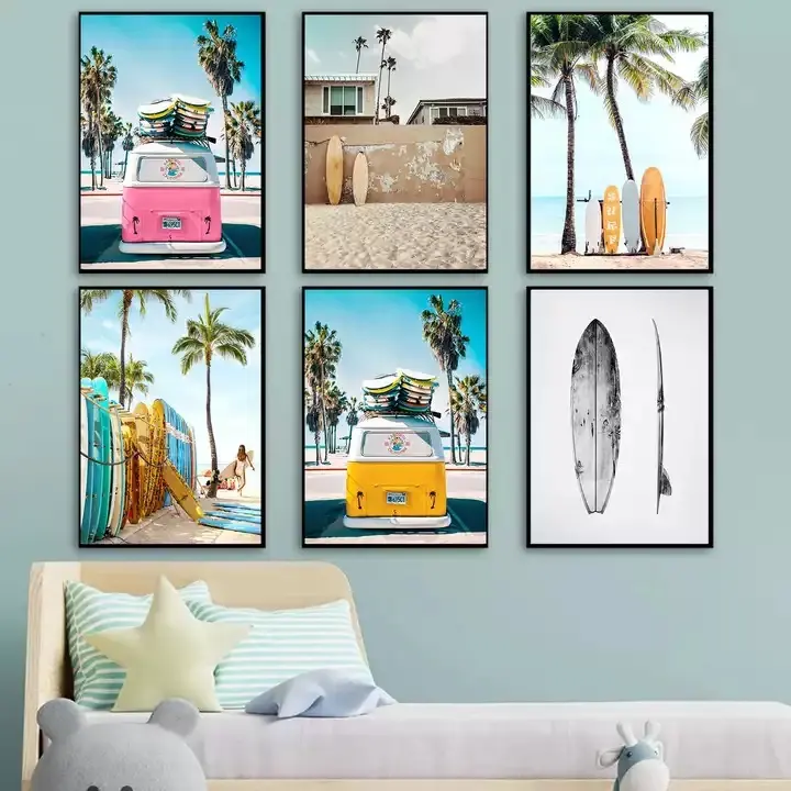 Seaside Landscape Painting Living Room and Bedroom