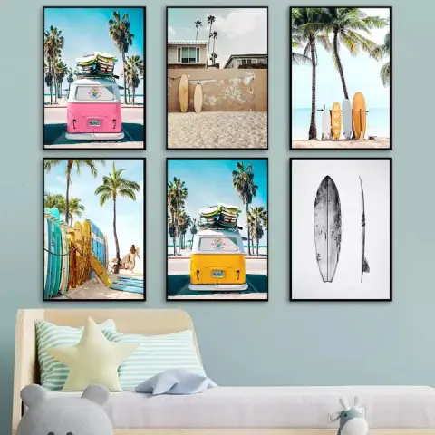 Seaside Landscape Painting Living Room and Bedroom